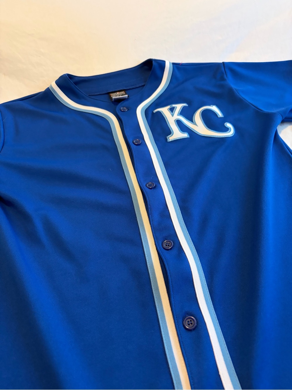 Kansas City Royals Baseball Button-Up Jersey Top-Gordon #4  Youth 18-20